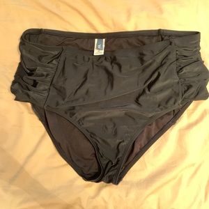 Plus size high rise bikini bottom